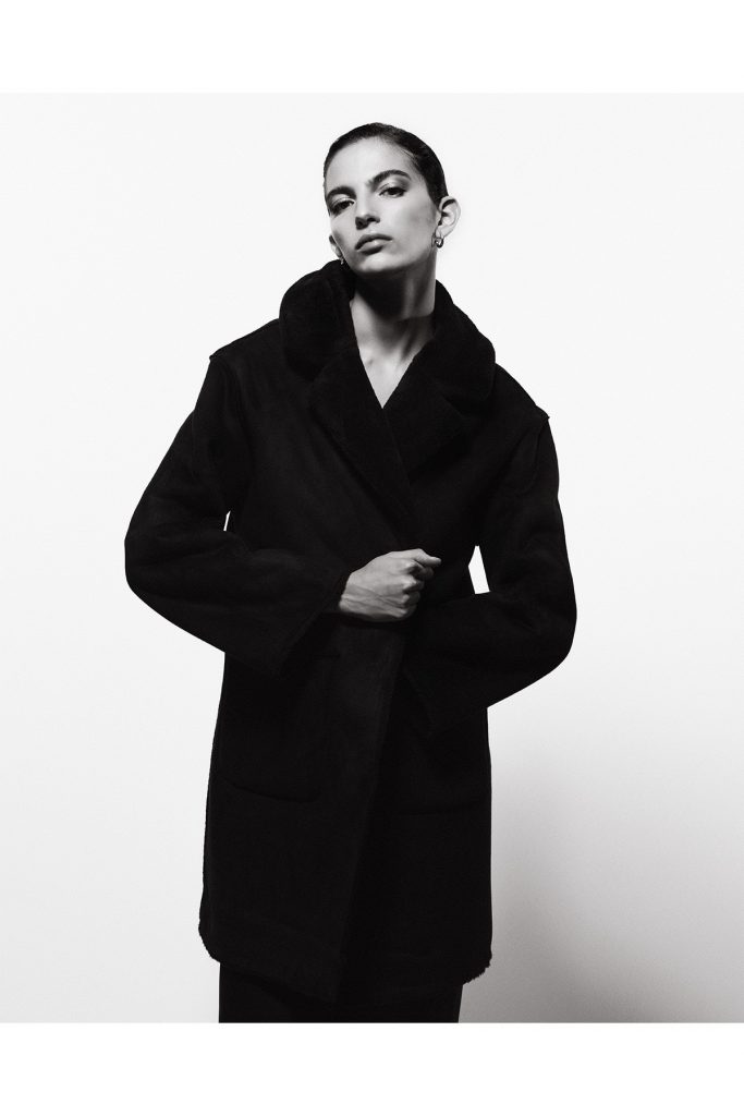 Abrigo pelo reversible