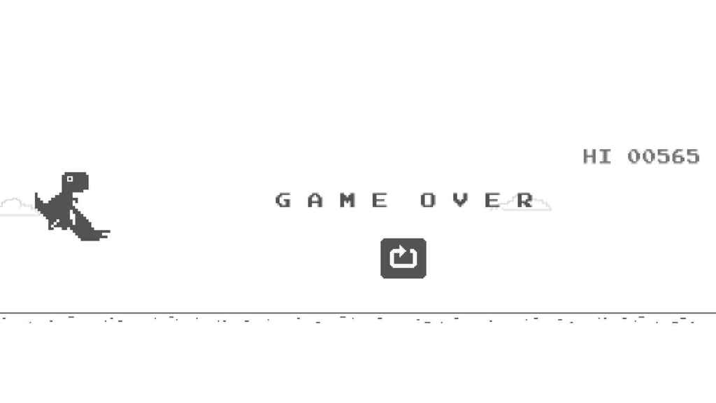 Así es la historia del juego del dinosaurio de Google