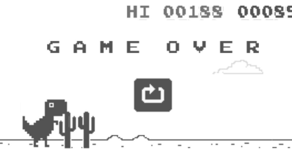 Así es la historia del juego del dinosaurio de Google