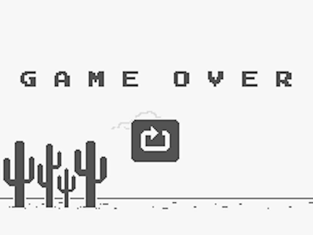 Así es la historia del juego del dinosaurio de Google