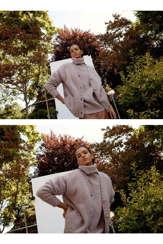 Chaqueta pico botones