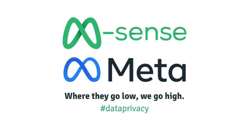 La relación entre el logo de Meta y otra empresa