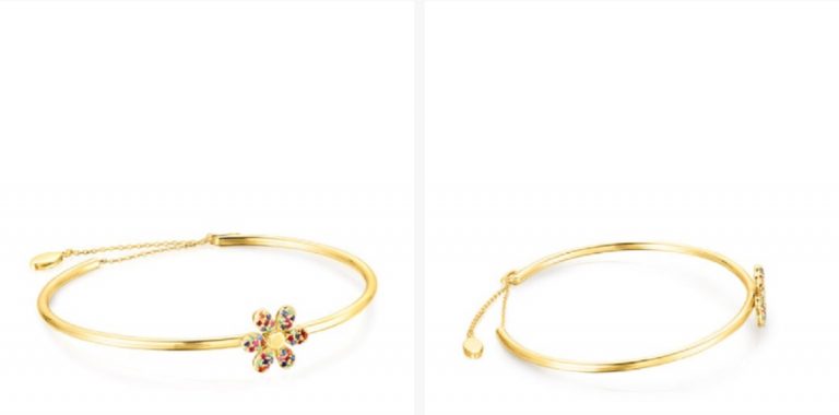 Tous rebaja un 40% esta preciosa pulsera de plata con gemas
