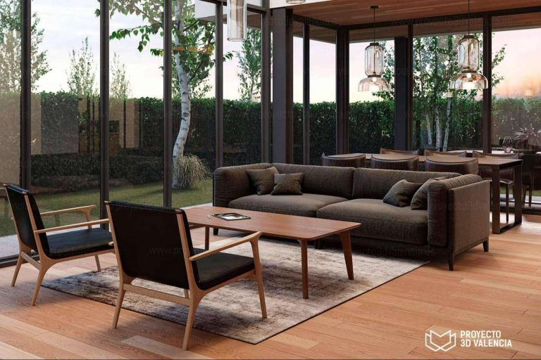 Renders de arquitectura interiores y exteriores para promocionar viviendas y venderlas con Proyecto 3D Valencia