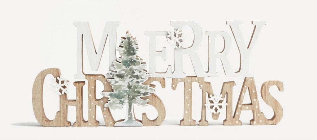 letrero navideño el corte ingles