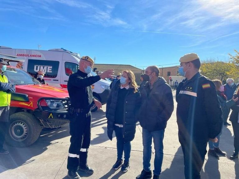Delegación del Gobierno destaca la rápida movilización de la UME para proteger los cascos urbanos de la riada