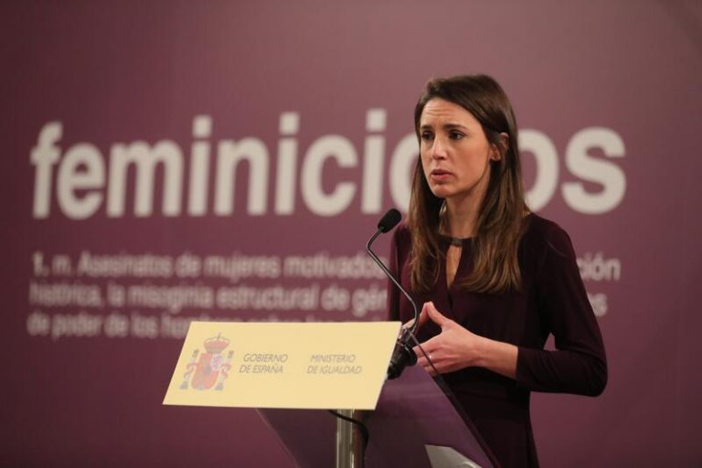 Irene Montero alerta del riesgo de violencia machista en Navidad