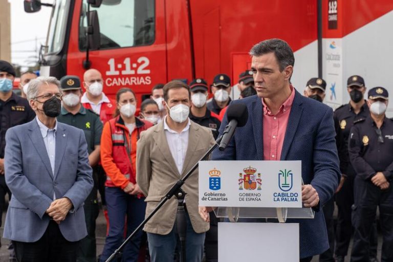 Sánchez promete a los palmeros que la reconstrucción de la Isla dejará de lado cualquier discrepancia política