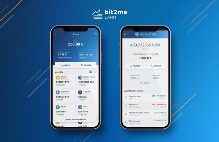 Bit2Me lanza un nuevo servicio que recompensa a los usuarios por mantener sus criptomonedas