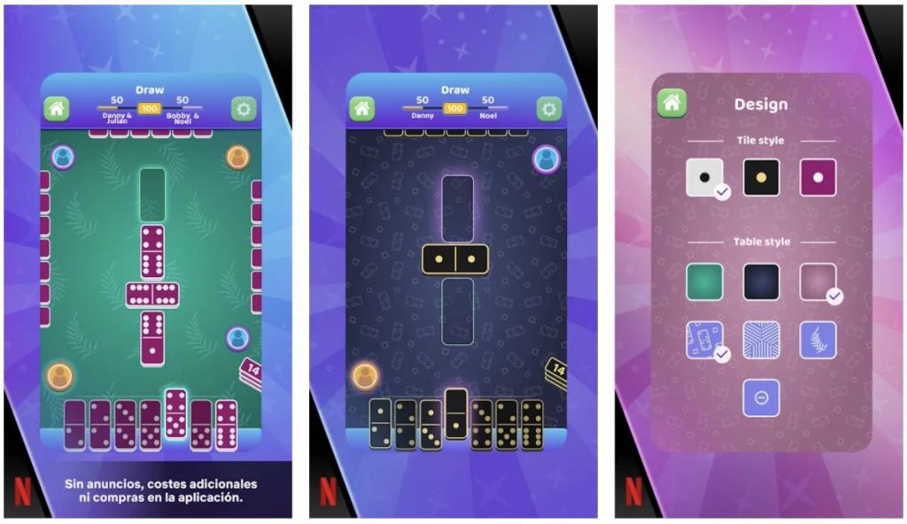 ¿Características del juego gratis de Netflix Dominoes Café?