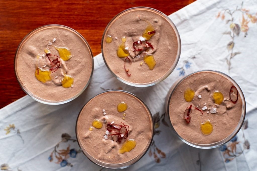 Mousse de chocolate picante