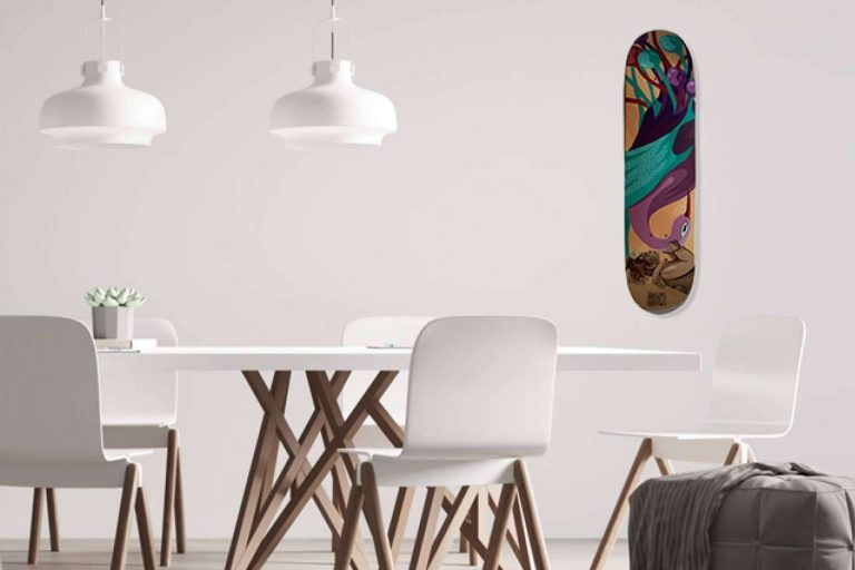 Skates de diseño para decorar espacios gracias al proyecto elBrownie.com