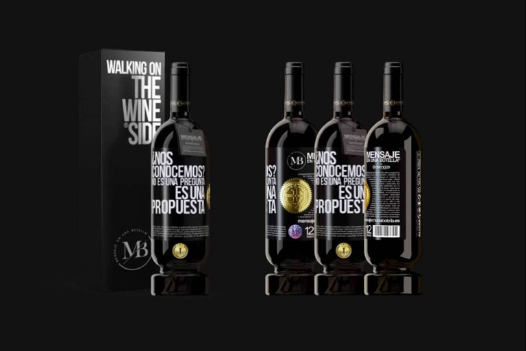 Comprar vino personalizado con mensaje propio para sorprender a los invitados en Navidad