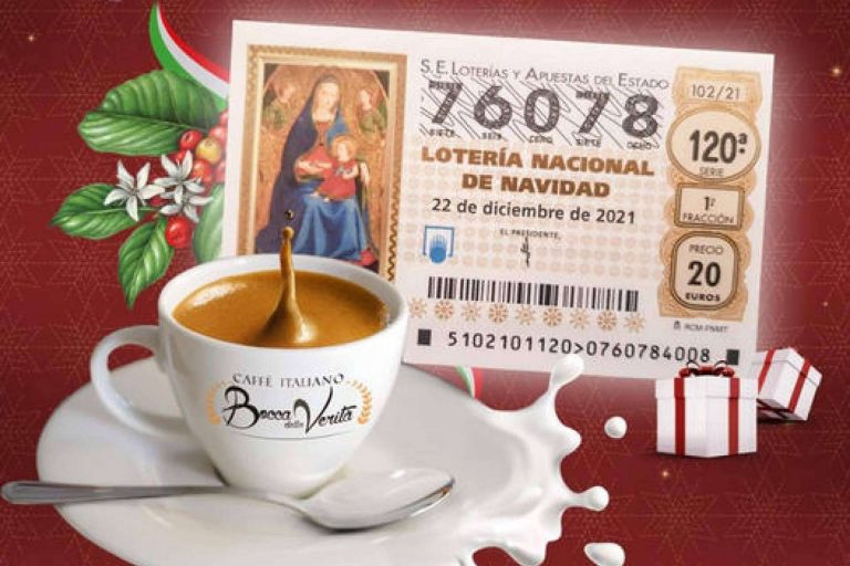 El café italiano Bocca Della Verità regala un décimo de lotería por la compra de 2 kilogramos de café