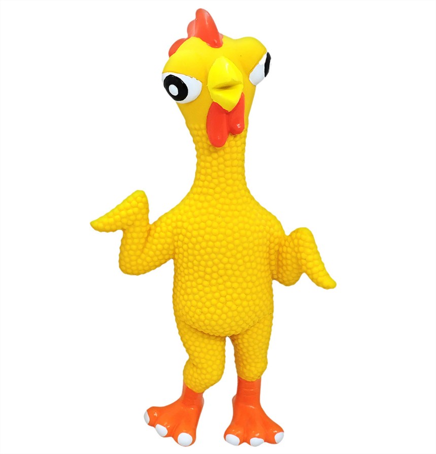 juguete pollo latex