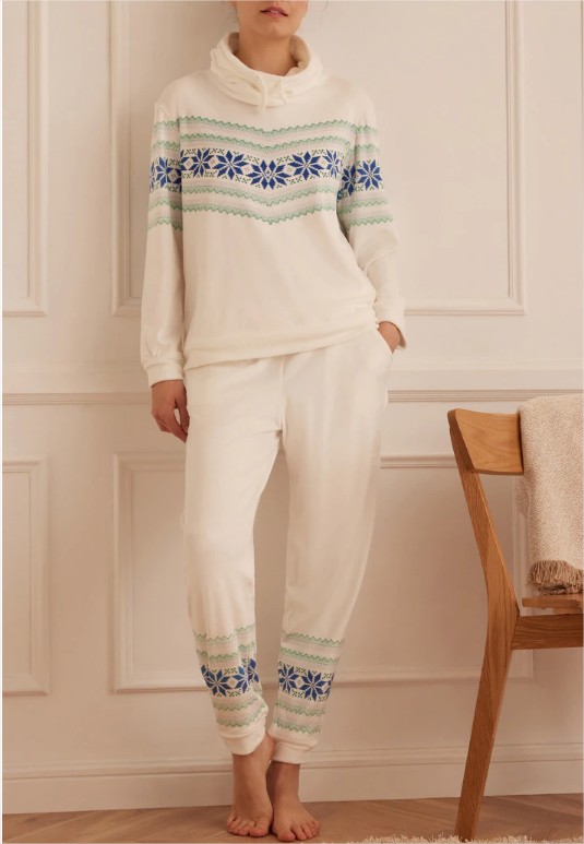 pijama estampado nieve