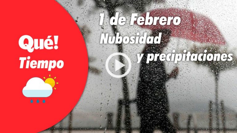 Comienza febrero con nubes y lluvias en el norte. El tiempo del 1 de febrero