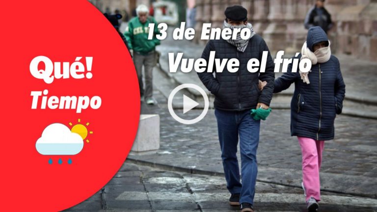 Hoy, caída de las temperaturas. El tiempo del 13 de enero