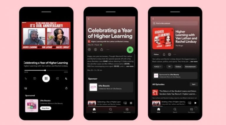 Spotify introduce anuncios interactivos en los pódcast para comprar sin salir de la reproducción