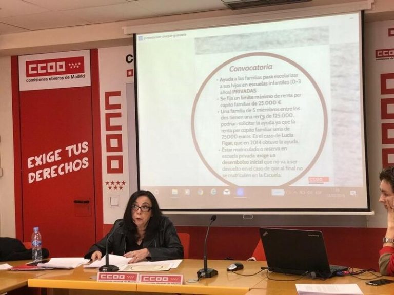 CCOO acusa a Madrid de 