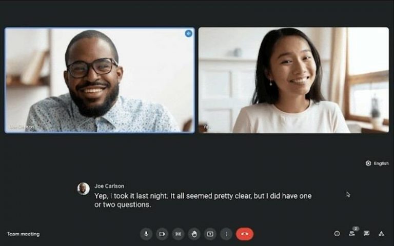 La traducción de transcripciones llega a todas las videollamadas de Google Meet