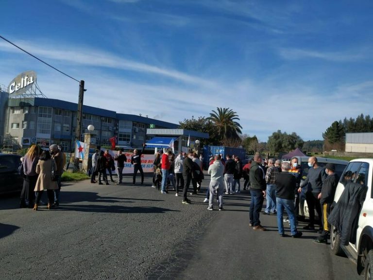 Los trabajadores de Leche Celta en Pontedeume inician una huelga parcial indefinida