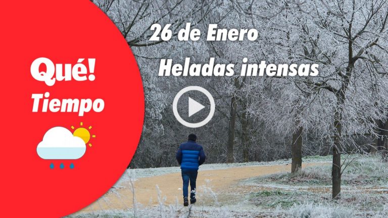 Hoy, heladas intensas. El tiempo del 26 de enero