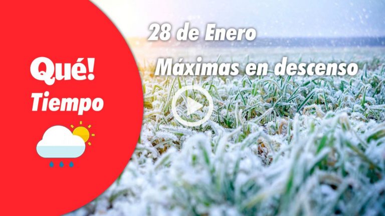 Hoy, bajan las temperaturas. El tiempo del 28 de enero
