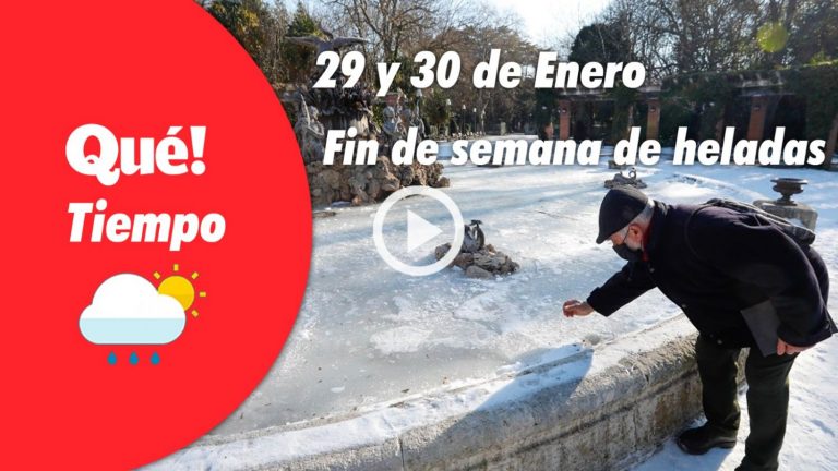Fin de semana de heladas. El tiempo del 29 y 30 de enero