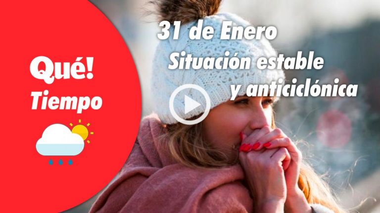 Hoy, sol y tranquilidad. El tiempo del 31 de enero