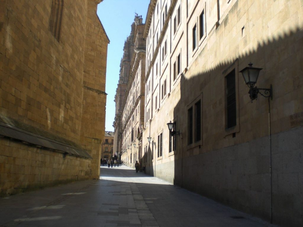 La Calle Compañía, otro de los sitios románticos de Salamanca