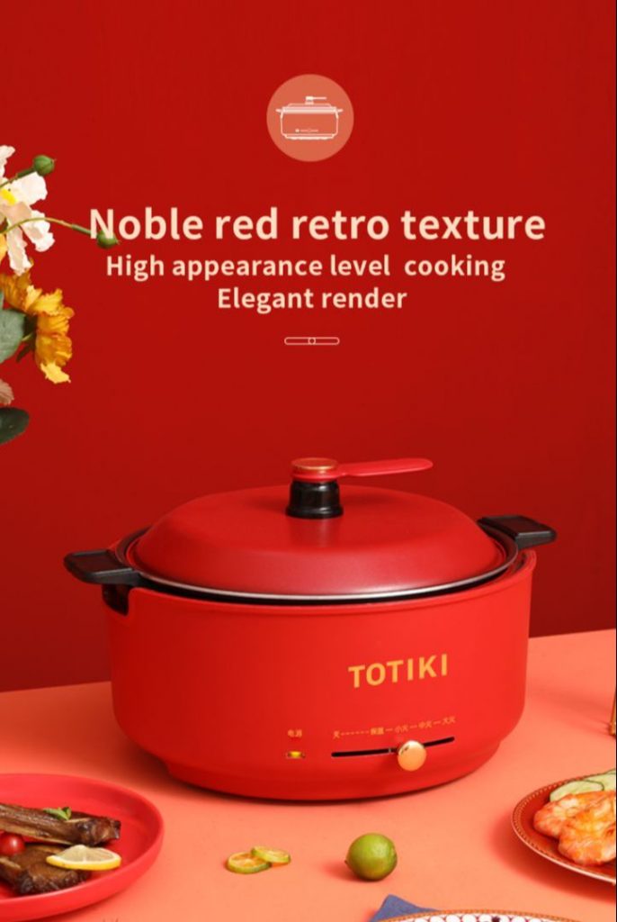 Olla caliente el ctrica antiadherente multifunci n 4