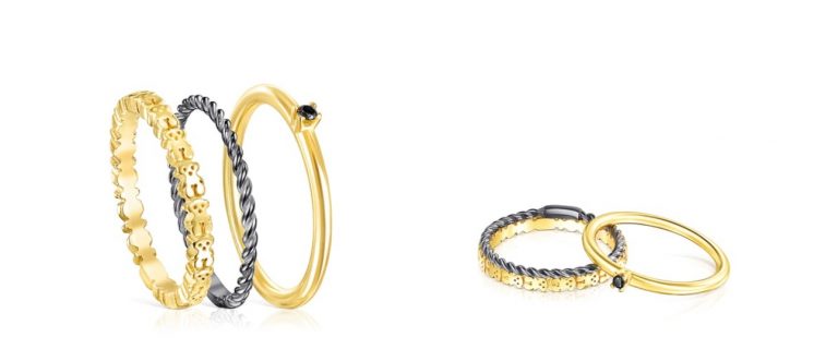 El pack ahorro de Tous incluye estos tres anillos a un precio increíble