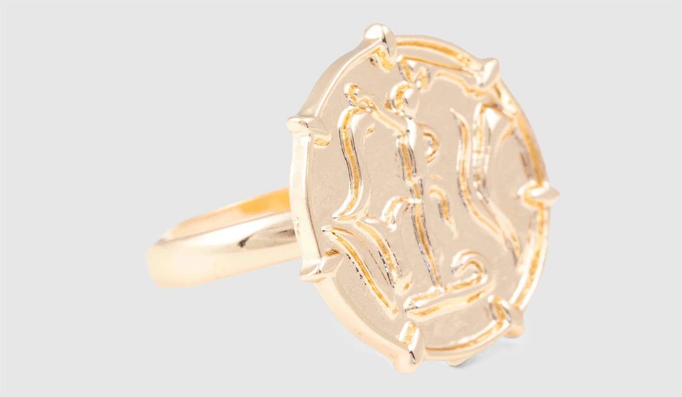 anillo sello dorado el corte ingles