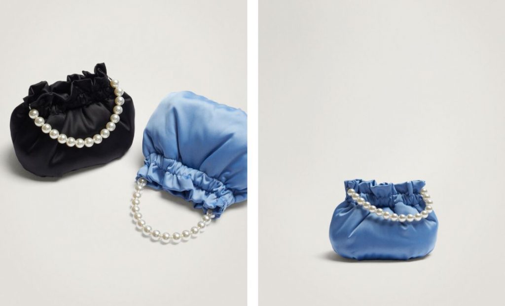 Bolso bombonera con perlas de Parfois