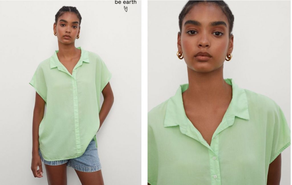 Camisa vaporosa de rebajas