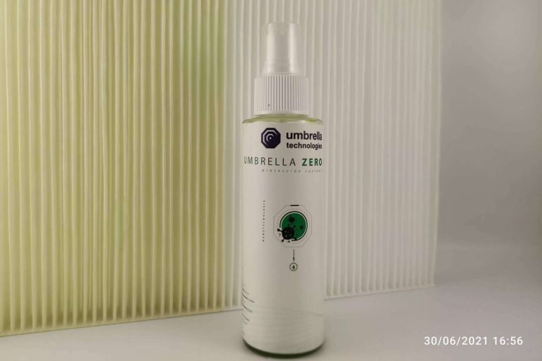 Umbrella Zero AC3 es un recubrimiento permanente que elimina el virus del COVID-19 en filtros de ventilación y aires acondicionados