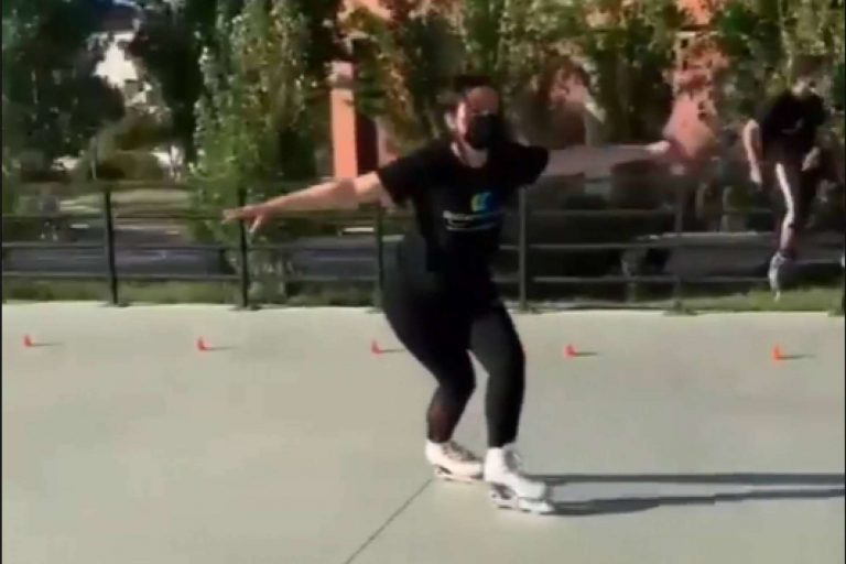 Practicar patinaje artístico en línea con Rollermaniacos, en Madrid