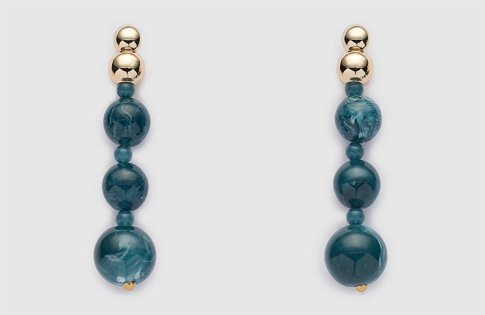 pendientes crazy bolas azules gloria ortiz el corte ingles