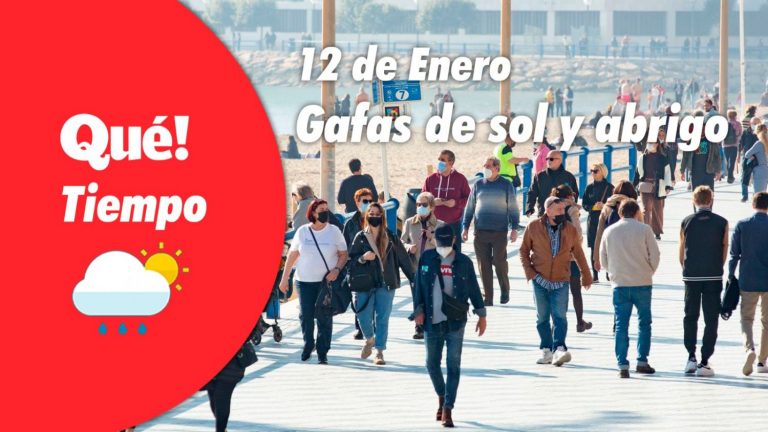 Hoy, gafas de sol y abrigo. El tiempo del 12 de enero