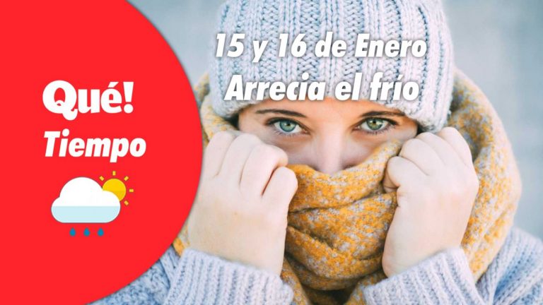 Este fin de semana, un frío que corta. El tiempo del 15 y 16 de enero