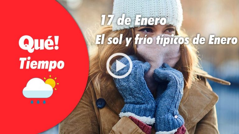 Hoy, sol y frío. El tiempo del 17 de enero