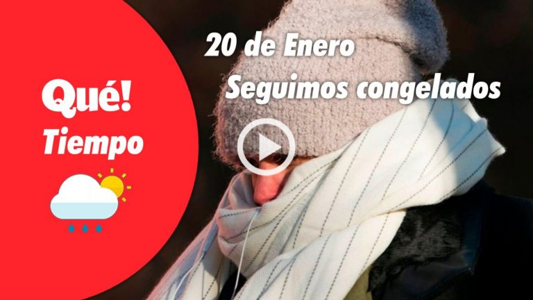 Hoy se nos congela la nariz. El tiempo del 20 de enero