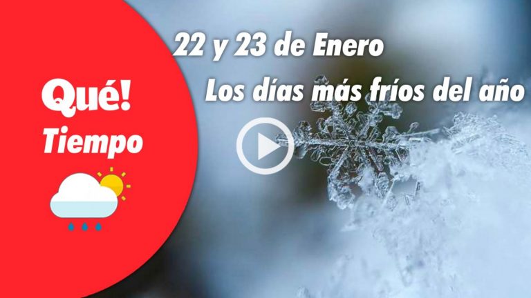 Los días más fríos del año serán este fin de semana. El tiempo del 22 y 23 de enero