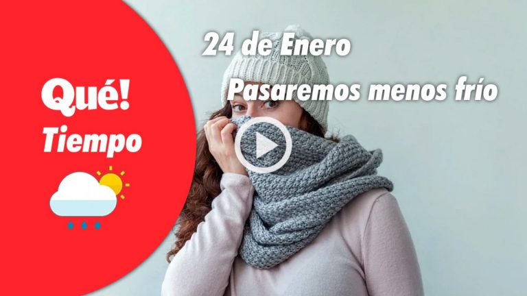 Hoy, nubes y menos frío. El tiempo del 24 de enero