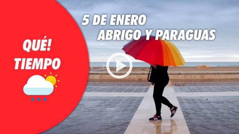 Hoy los reyes tendrán que llevar abrigo y paraguas. El tiempo del 5 de enero