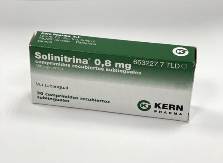 Sanidad retira un lote del fármaco 'Solinitrina', utilizado en aginas de pecho