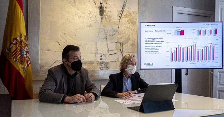 Los visados de nueva vivienda se situaron en 107.518 en 2021