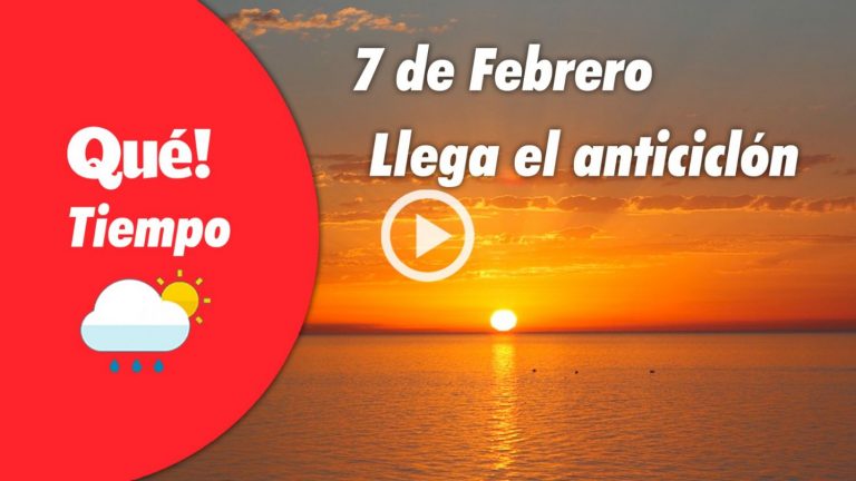 Hoy, llega el anticiclón. El tiempo del 7 de febrero