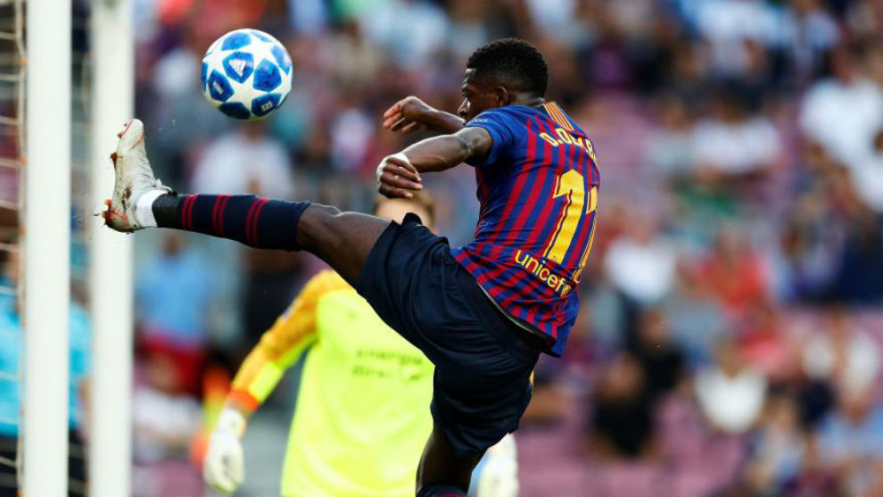 Dembélé se ha enfrentado con el Barcelona